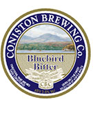 image of a Bluebird beer label from Coniston Brewery, one of the most famous Lake District breweries