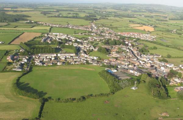 Aspatria image of an aerial view of Aspatria, a small town in north west Cumbria