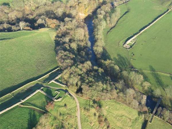 Willowford Bridge - Aerial photo by Simon Ledingham.