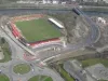 Temporary road bridge at Workington