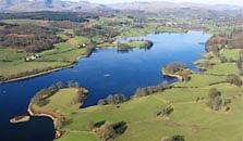 an image of esthwaite water, the eleventh largest of the lakes in the Lake District