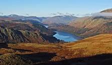 an image of thirlmere, the seventh largest of the lakes in the Lake District