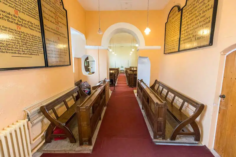 image of choir stalls in St Mary's church in Gilcrux