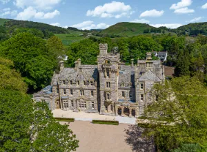 Stone Cross Mansion surrounded by woodland