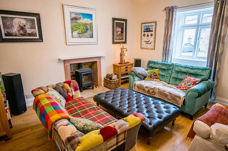 image of one of the sitting rooms at Abbey Farm Guest House at Lanercost near Brampton