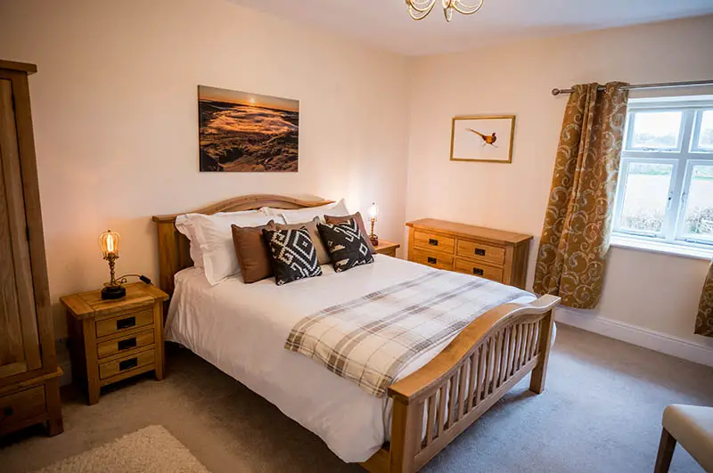 image of a double bedroom at Abbey Farm Guest House at Lanercost near Brampton in cumbria