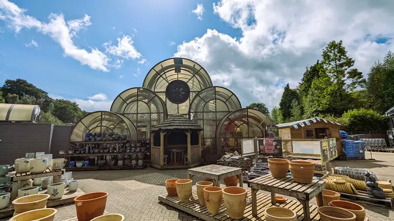 Image of the crystal palace at Hayes Garden World