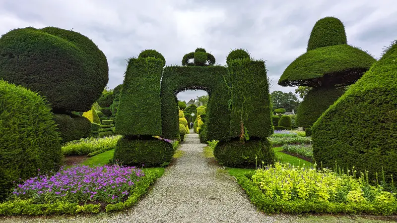 image of the world's oldest topiary garden at Levens Hall
