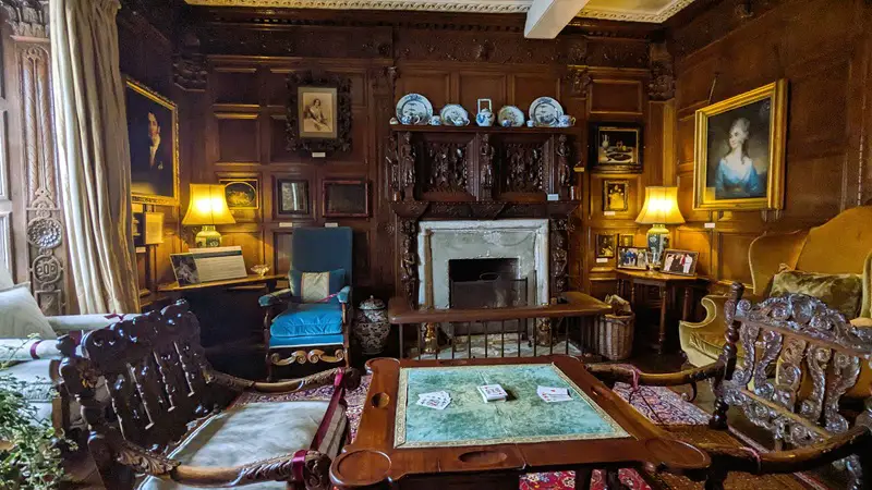 image of a study room in the interior of Levens Hall