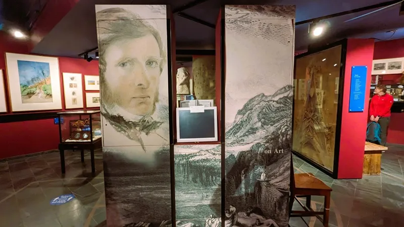 image of an art exhibit at the Ruskin Museum