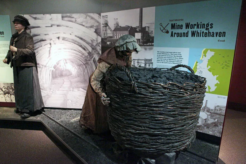 image of a mining exhibit in west cumbria