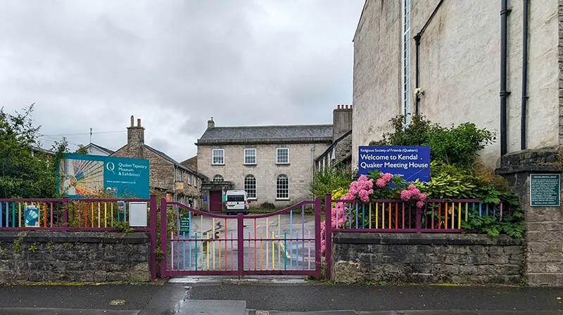 image of the entrance to quaker tapestry museum in kendal