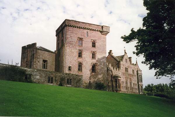 image of the exterior front facade of Greystoke Castle near Penrith