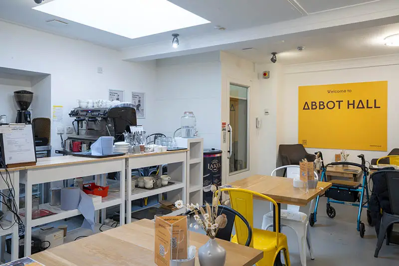 image of the cafe at Abbot Hall Art Gallery in Kendal