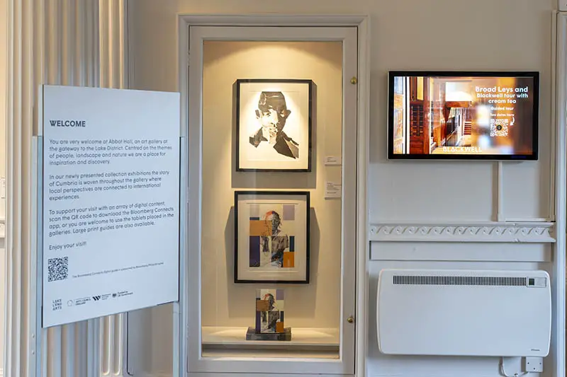 image of an interactive display at a Cumbrian art gallery in Kendal