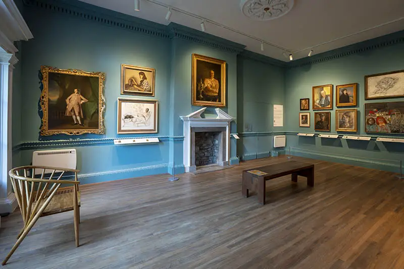 image of one of the galleries at abbot hall art gallery